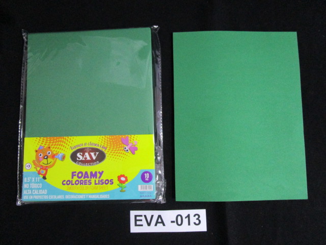 FOAMY VERDE SAV 8.5" X 11" /10u