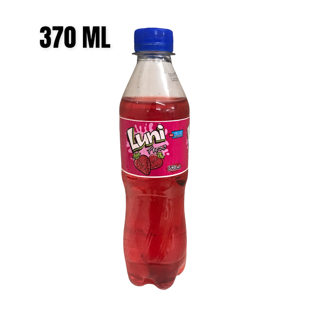 SODA LUNI FRESA PLASTICO 370ML/24