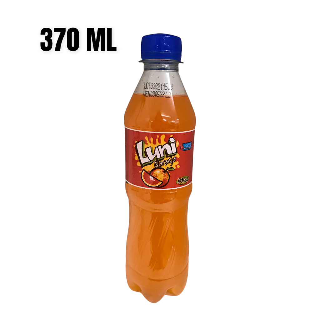 SODA LUNI NARANJA PLASTICO 370ML/24
