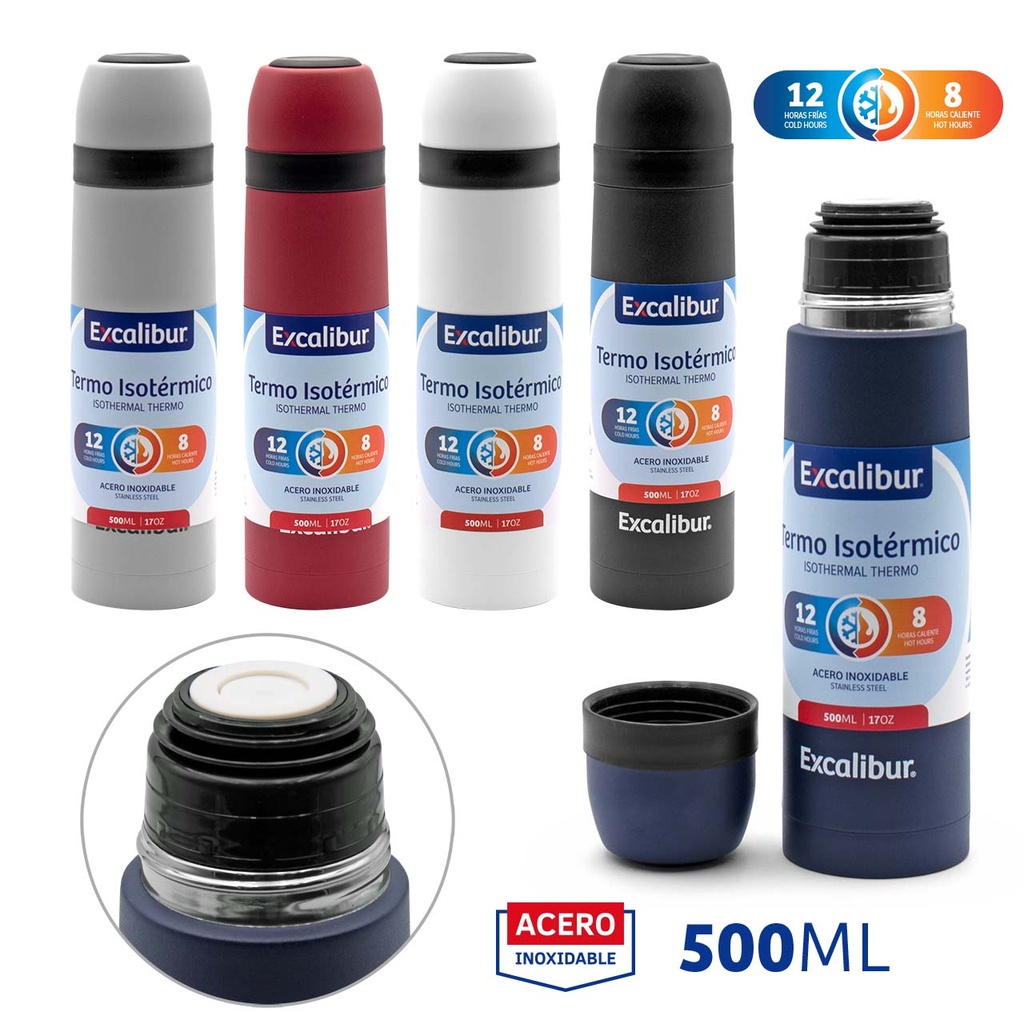 TERMO ISOTERMICO 500ml EXCALIBUR