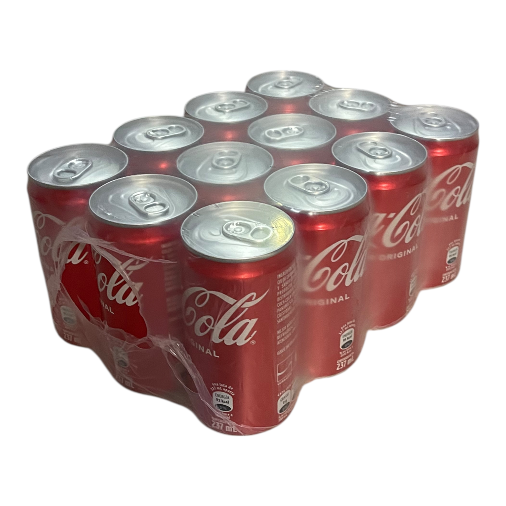 CAJA SODA COCA COLA LATA 354ML 12 UNIDADES
