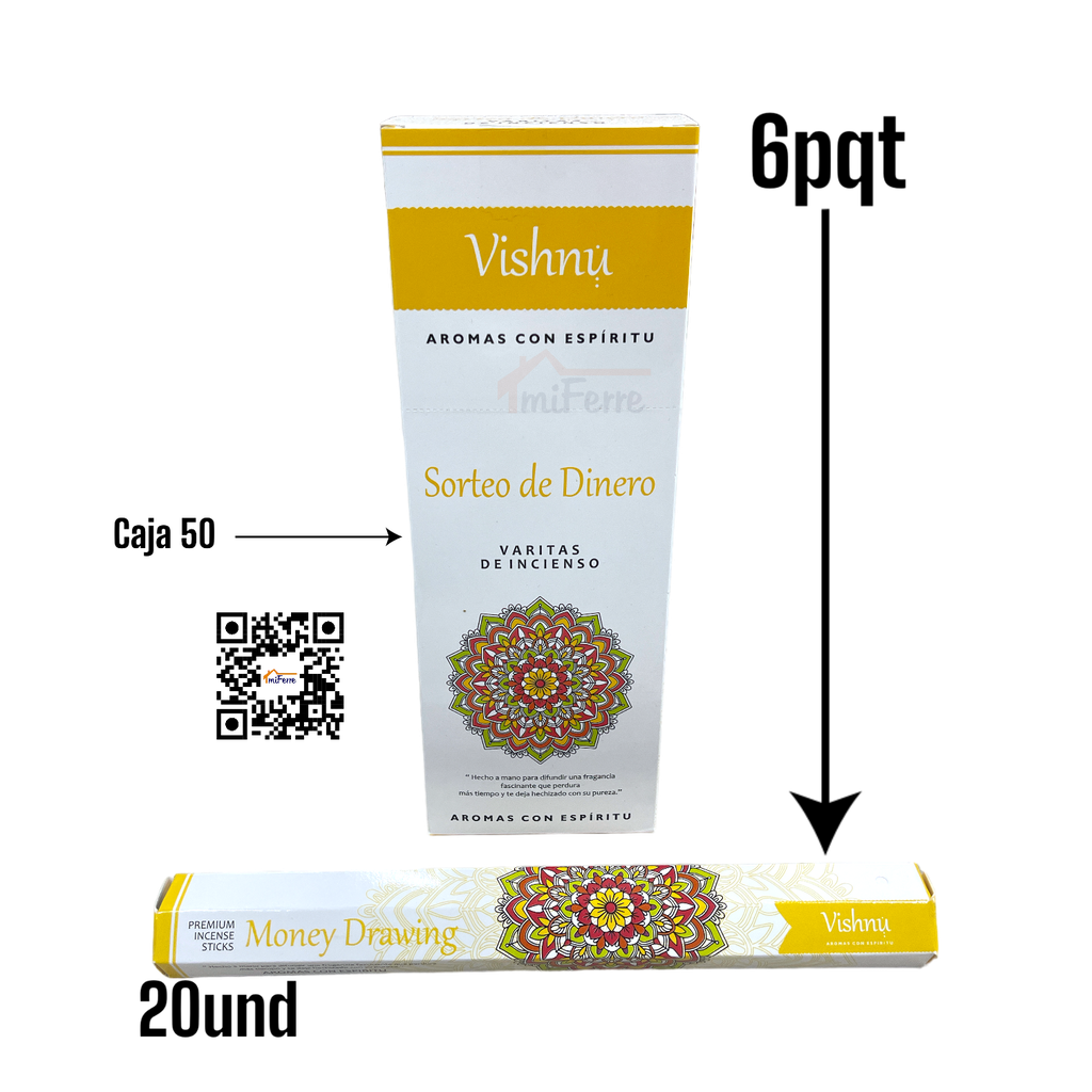PQT INCIENSO SORTE DE DINERO SAV