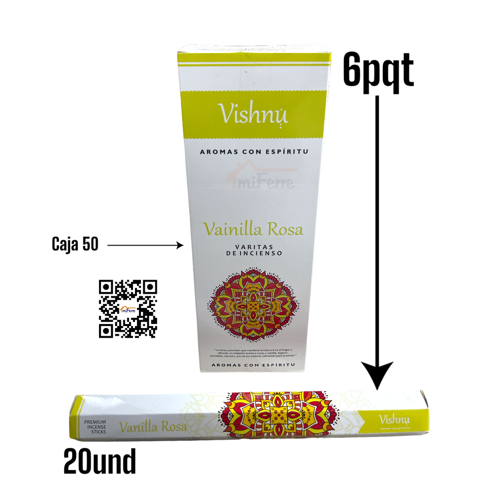 PQT INCIENSO VAINILLA ROSA SAV