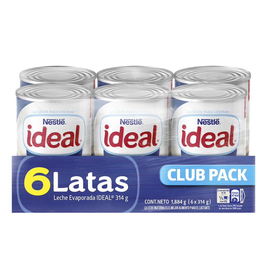LECHE IDEAL NESTLE 314G 6PACK