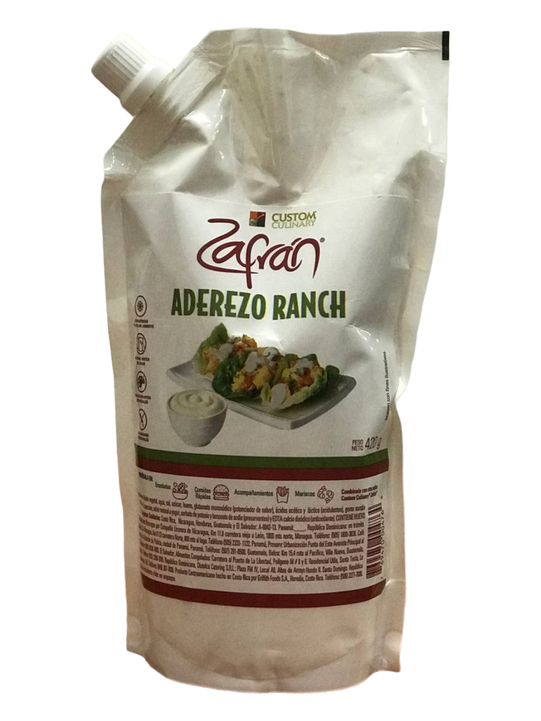 ADEREZO RANCH ZAFRAN 420g/12u