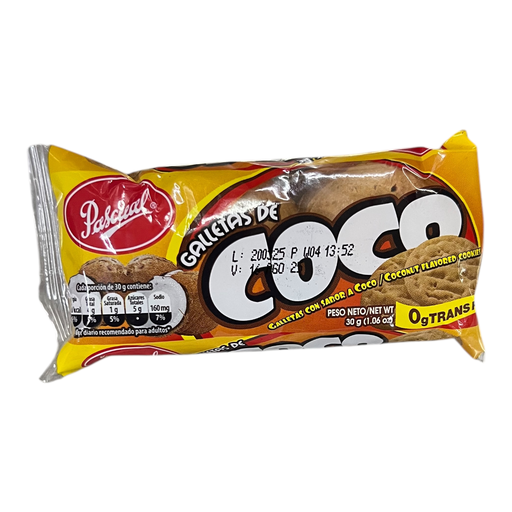 GALLETA PASCUAL COCO 30g UND