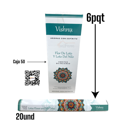 PQT INCIENSO FLOR DE LOTO Y LOTO DEL NILO SAV