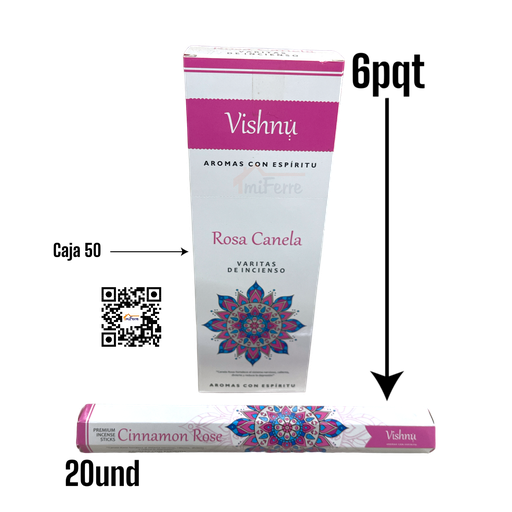 PQT INCIENSO ROSA CANELA SAV