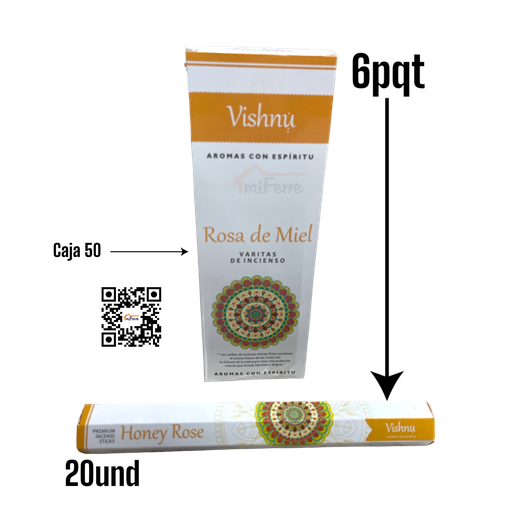 PQT INCIENSO ROSA DE MIEL SAV