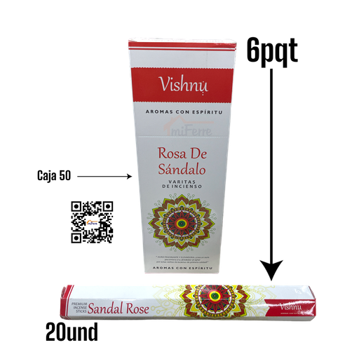 PQT INCIENSO ROSA DE SANDALO SAV