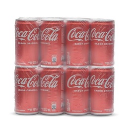 [9046] CAJA SODA COCA COLA LATA MINI 237ML 12 UNIDADES