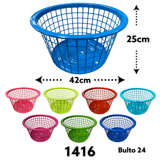 [1416-SOLID] CANASTA PARA ROPA 42 X 25cm PRINCEWARE
